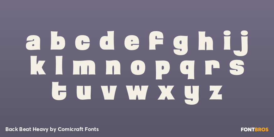 Back Beat Heavy Font Poster #3