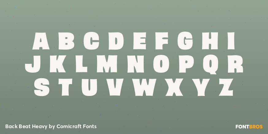 Back Beat Heavy Font Poster #2