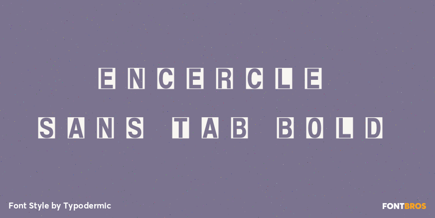 Encercle Sans TAB Bold Poster