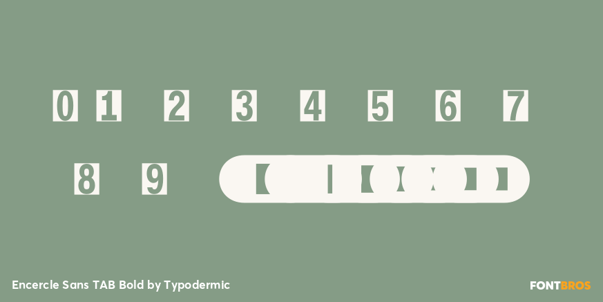 Encercle Sans TAB Bold Font Poster #1