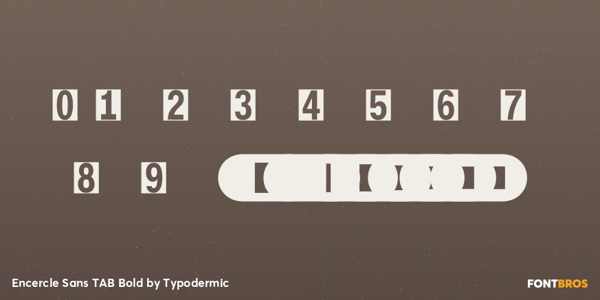 Encercle Sans TAB Bold Font Poster #4