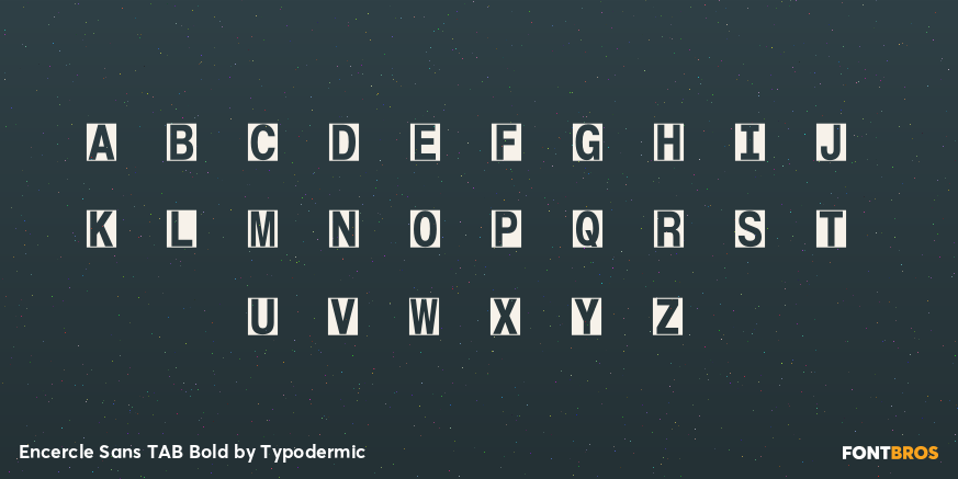 Encercle Sans TAB Bold Font Poster #1