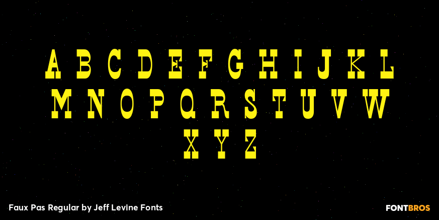 Faux Pas Regular Font Poster #2
