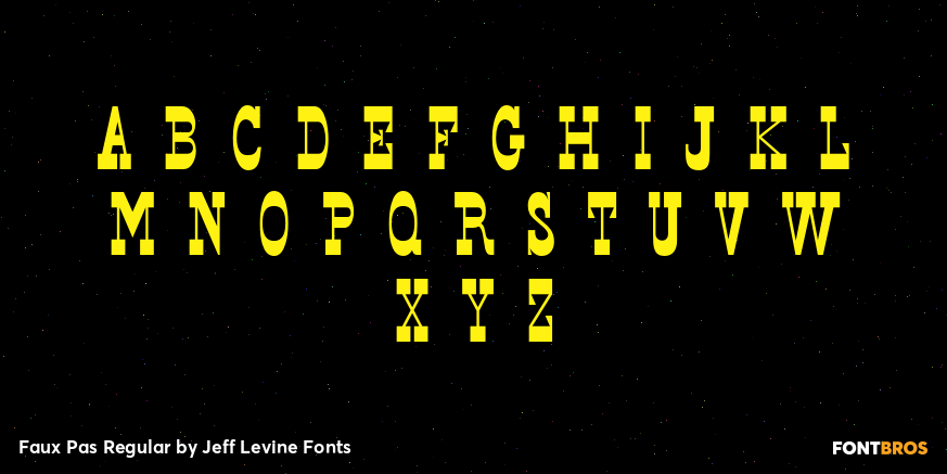 Faux Pas Regular Font Poster #3