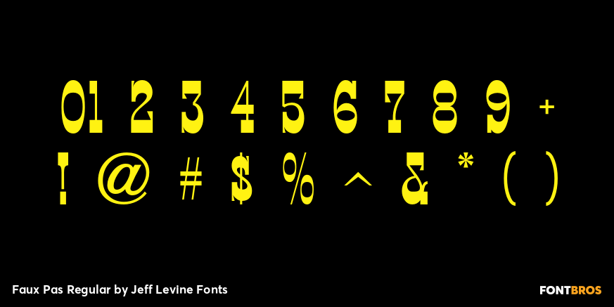Faux Pas Regular Font Poster #4