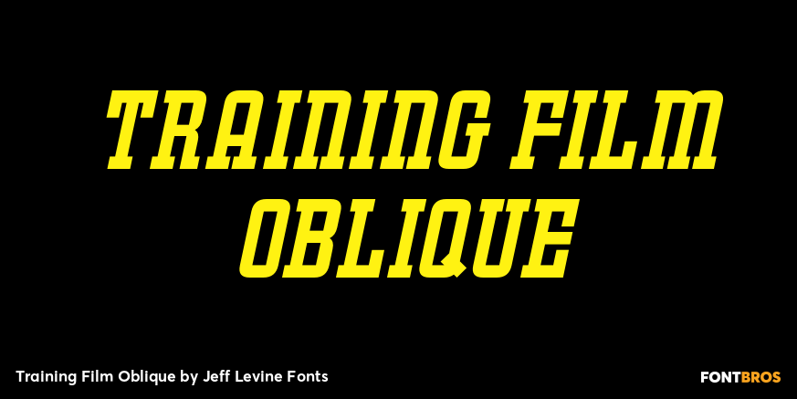 Training Film Oblique Poster