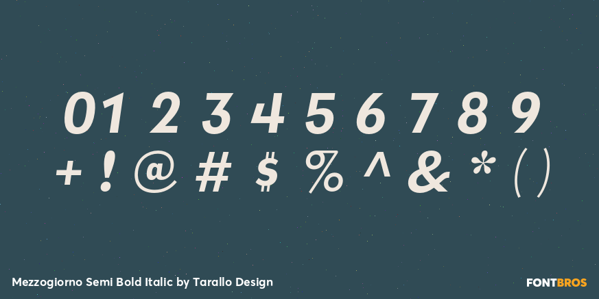 Mezzogiorno Semi Bold Italic Font Poster #4