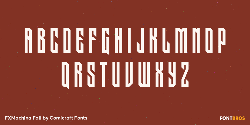 FXMachina Fall Font Poster #2