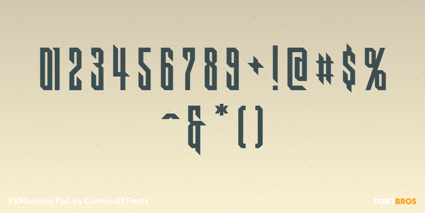 FXMachina Fall Font Poster #4