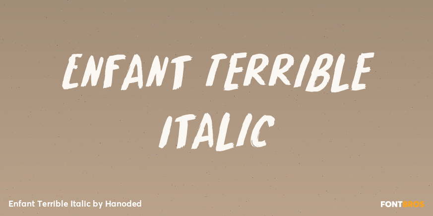 Enfant Terrible Italic Font Poster #1