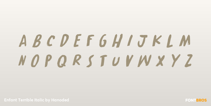 Enfant Terrible Italic Font Poster #3