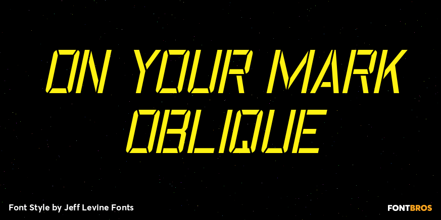 On Your Mark Oblique Poster