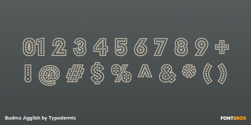 Budmo Jigglish Font Poster #1