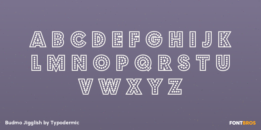 Budmo Jigglish Font Poster #2