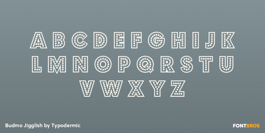 Budmo Jigglish Font Poster #3