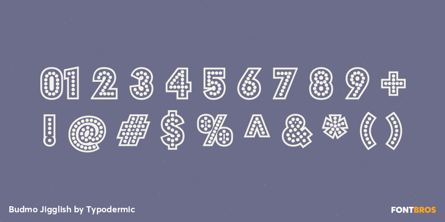 Budmo Jigglish Font Poster #4