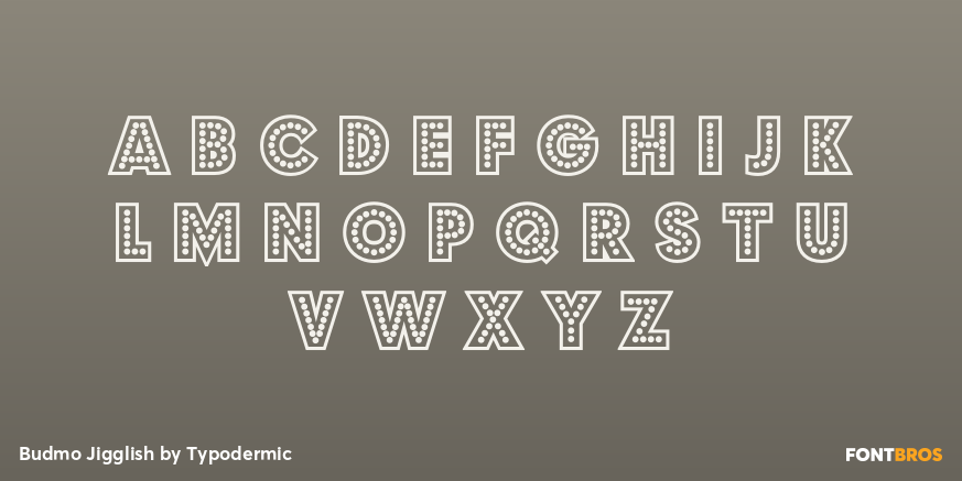 Budmo Jigglish Font Poster #1