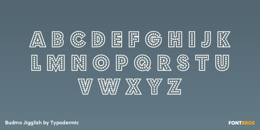 Budmo Jigglish Font Poster #1