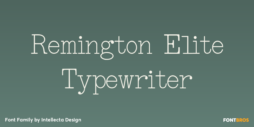 Remington Elite Typewriter Poster