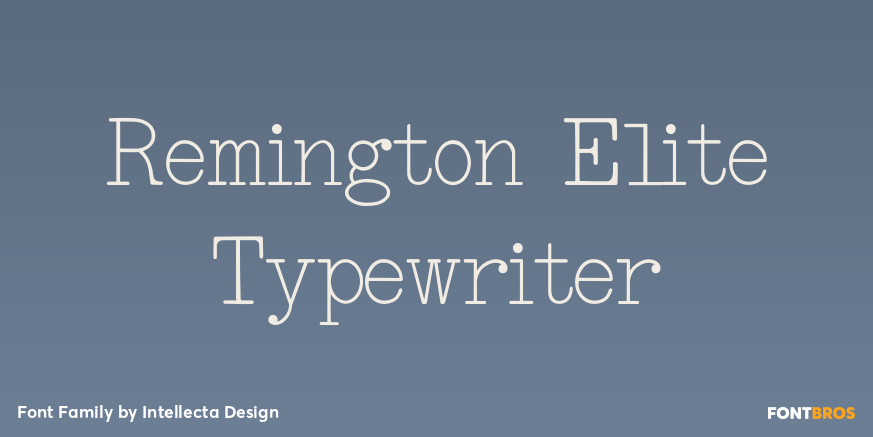 Remington Elite Typewriter Poster
