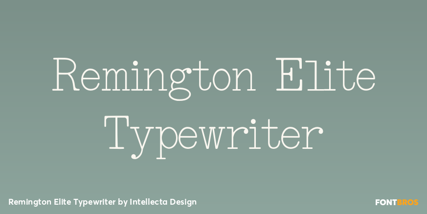 Remington Elite Typewriter Poster