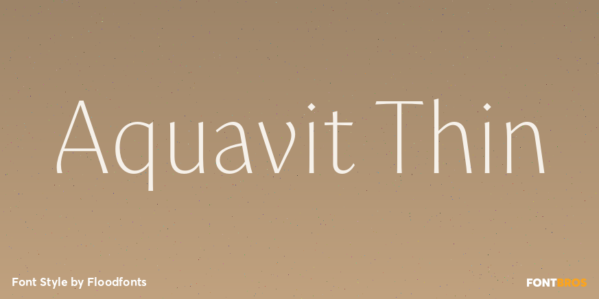Aquavit Thin Poster