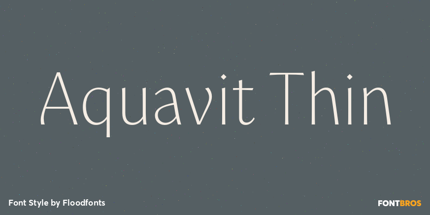 Aquavit Thin Poster