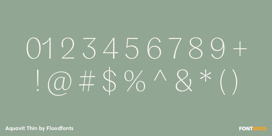 Aquavit Thin Font Poster #1