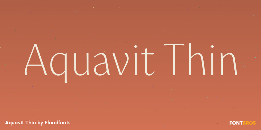 Aquavit Thin Poster