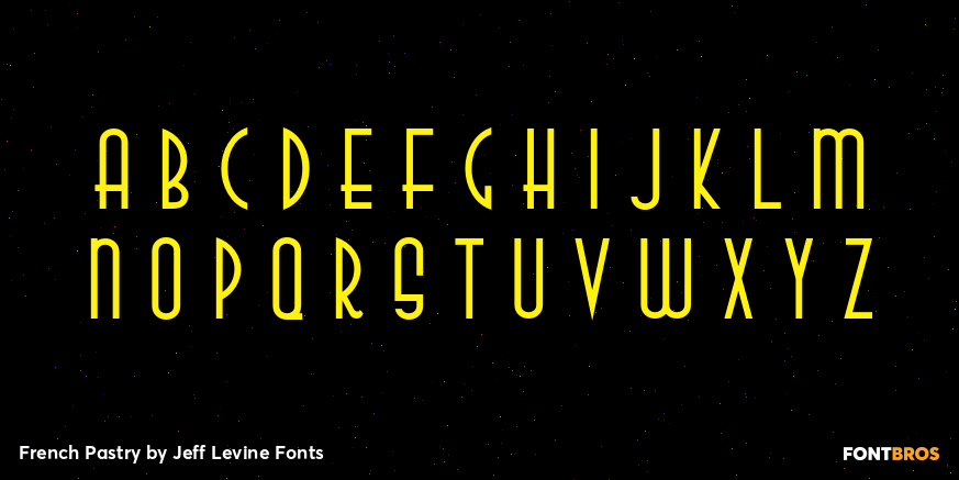 French Pastry Font Poster #3