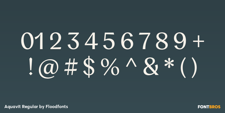 Aquavit Regular Font Poster #1
