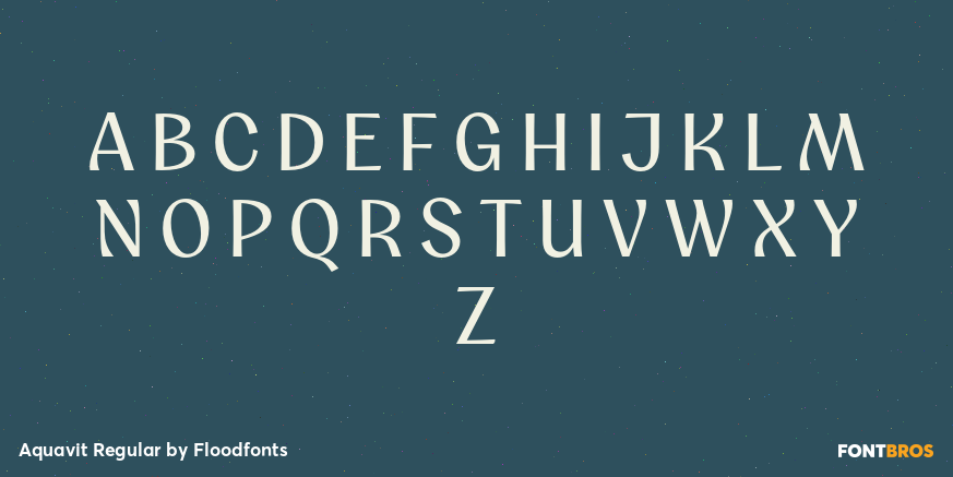 Aquavit Regular Font Poster #2
