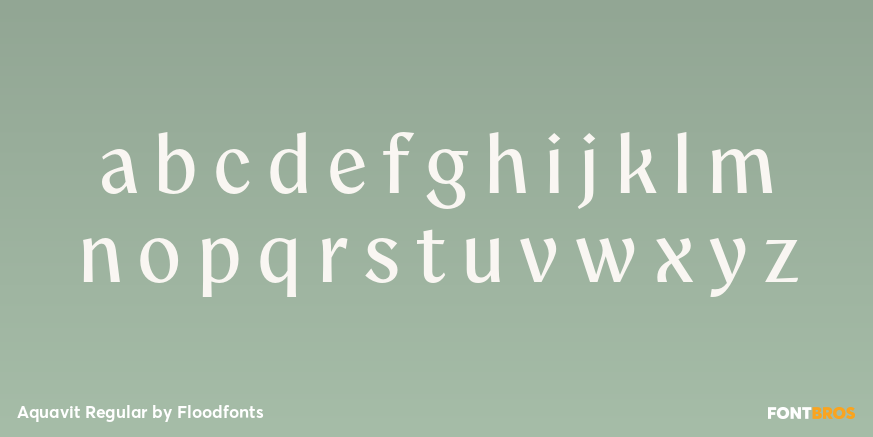 Aquavit Regular Font Poster #3