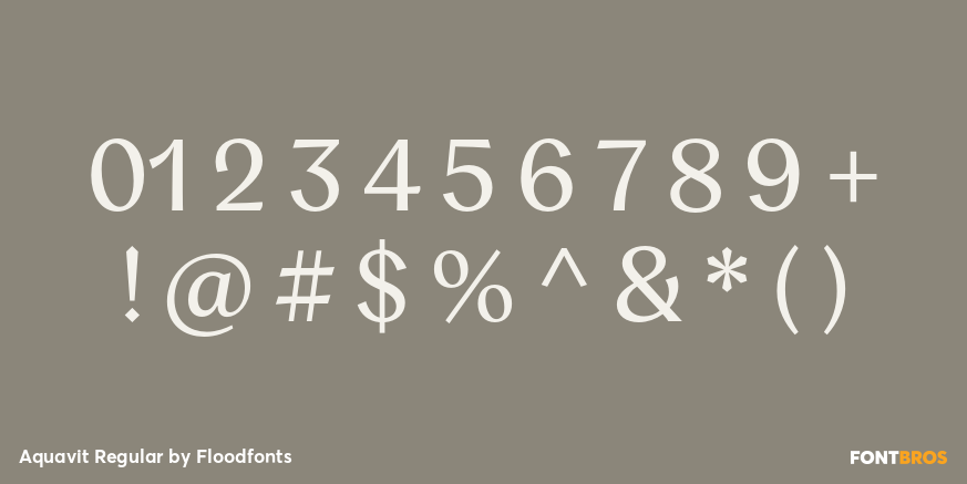 Aquavit Regular Font Poster #4