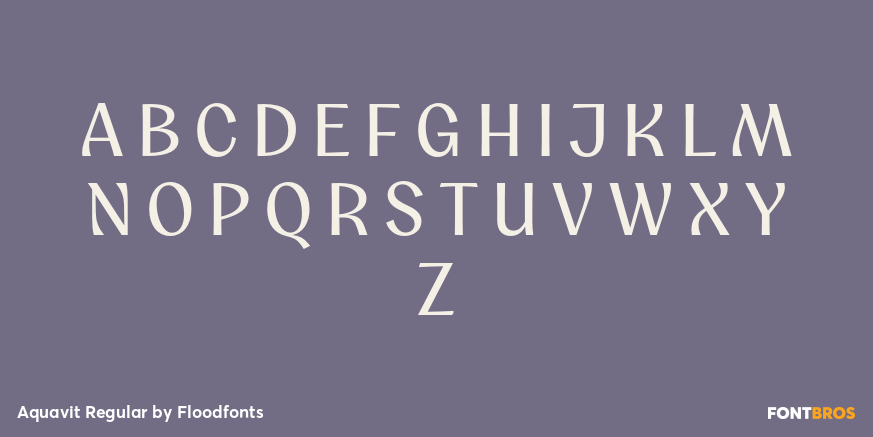 Aquavit Regular Font Poster #1