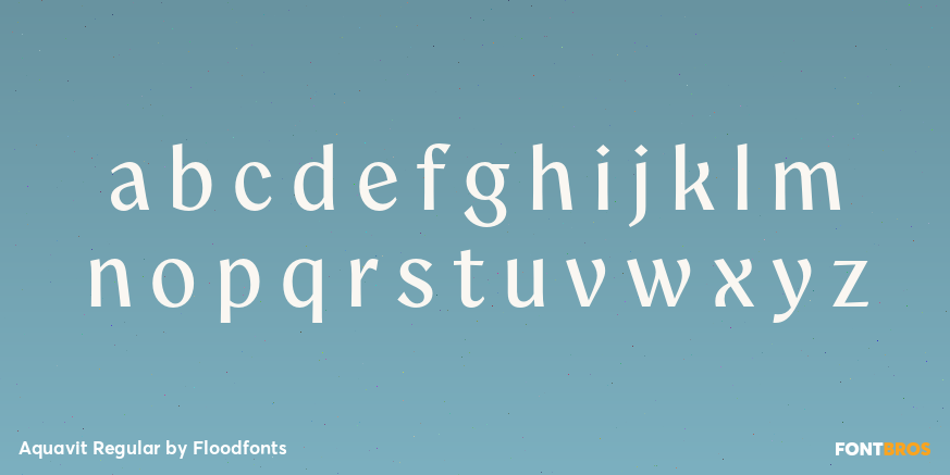 Aquavit Regular Font Poster #1