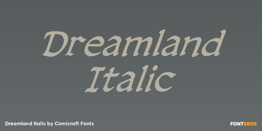 Dreamland Italic Poster