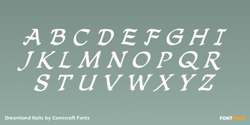 Dreamland Italic Font Poster #1
