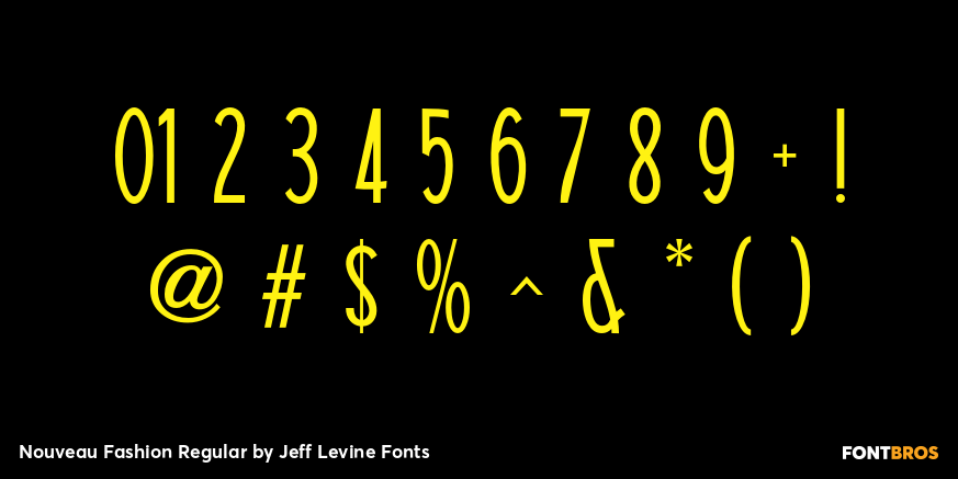 Nouveau Fashion Regular Font Poster #4