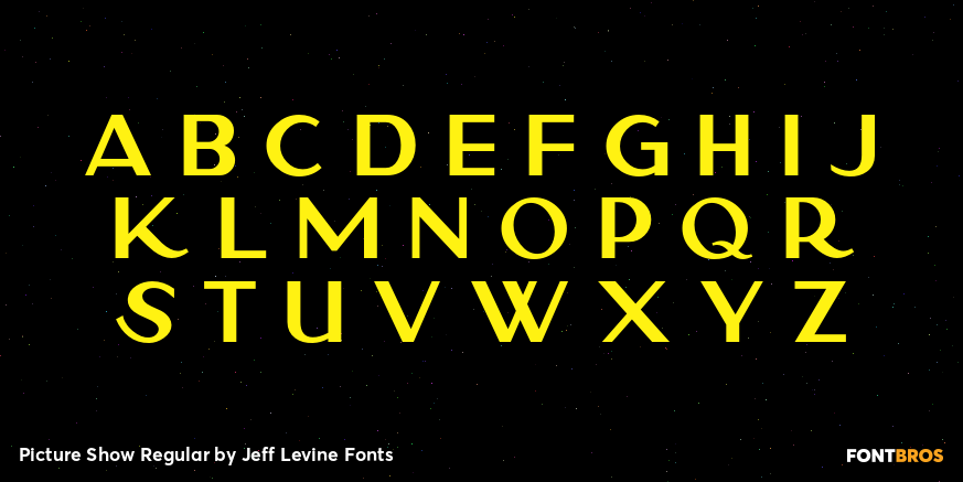 Picture Show Regular Font Poster #3