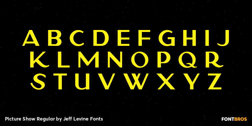 Picture Show Regular Font Poster #1