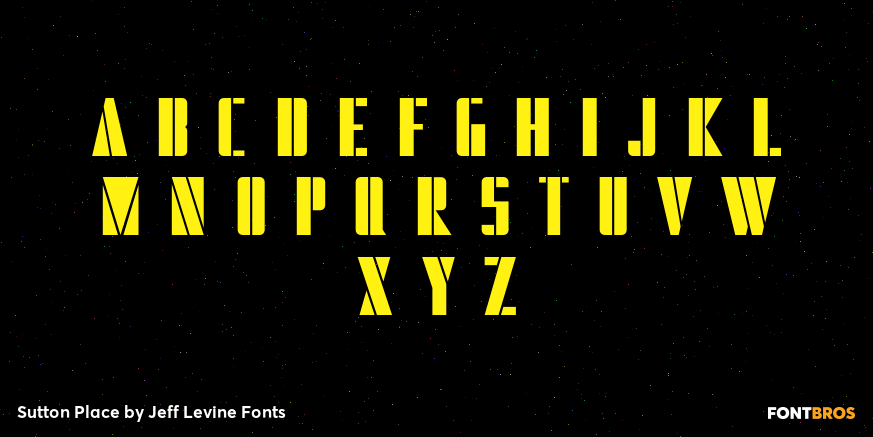 Sutton Place Font Poster #3