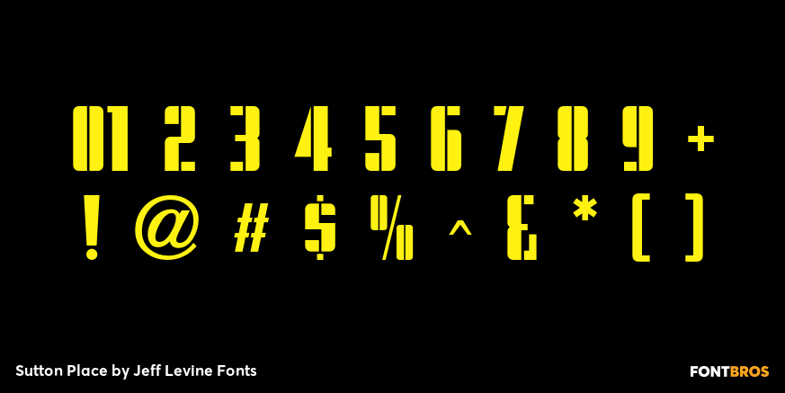 Sutton Place Font Poster #4