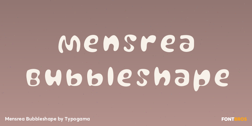 Mensrea Bubbleshape Poster