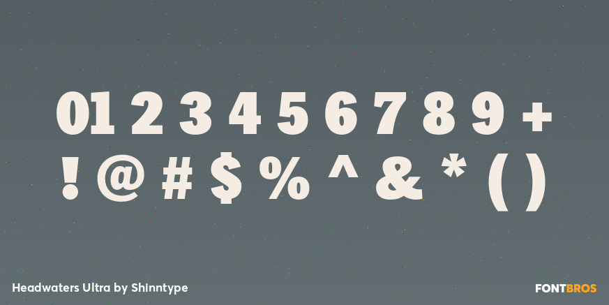 Headwaters Ultra Font Poster #4