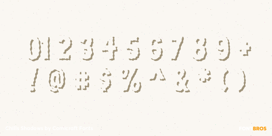 Chills Shadows Font Poster #1