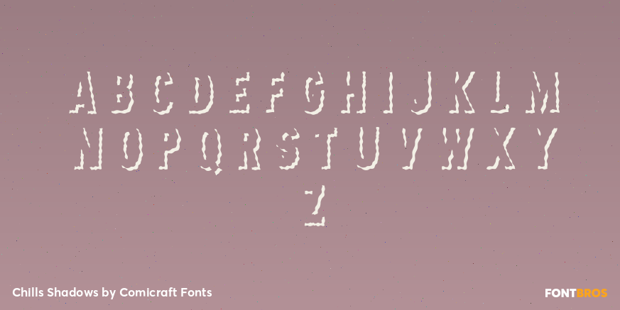 Chills Shadows Font Poster #2