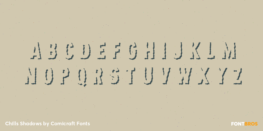 Chills Shadows Font Poster #3