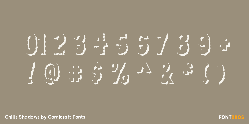 Chills Shadows Font Poster #4