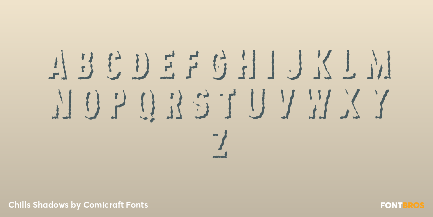 Chills Shadows Font Poster #1